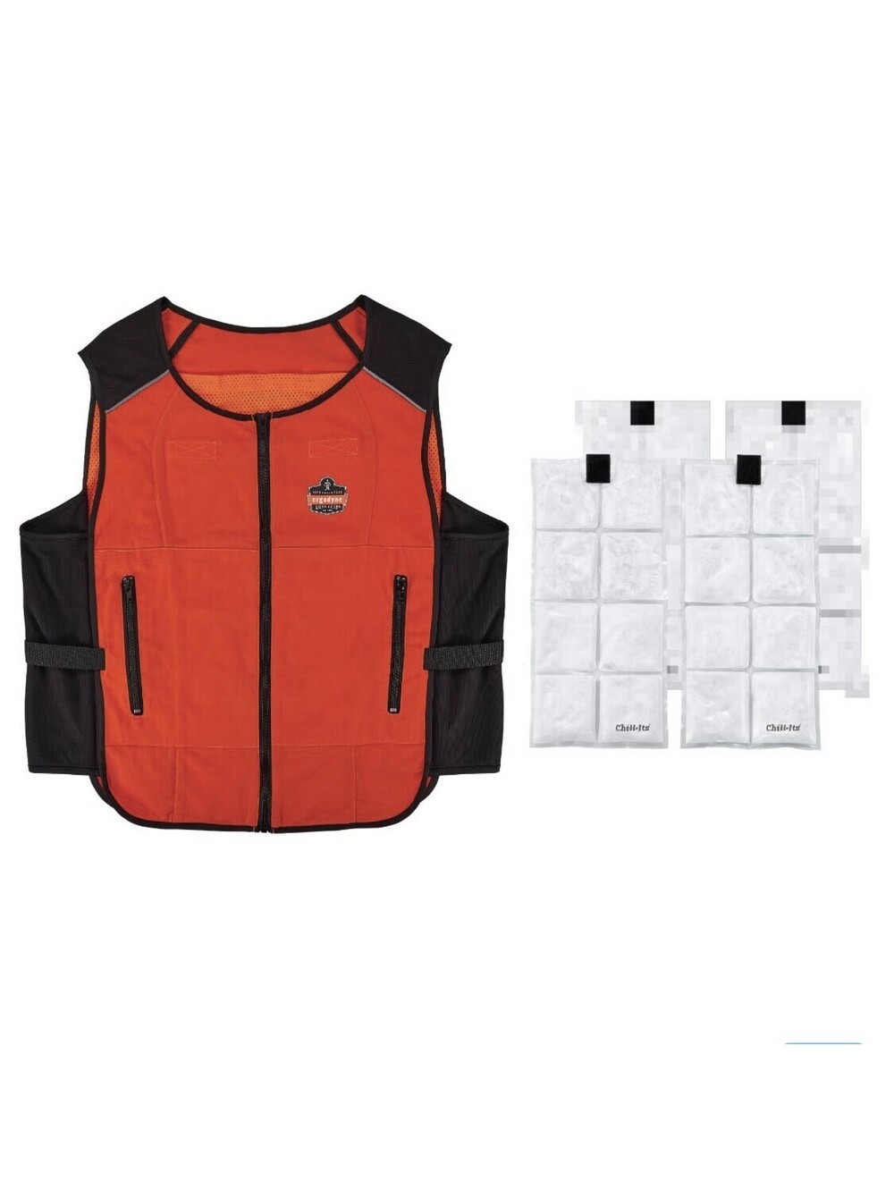 Ergodyne Chill-6260 Lite wt Phase Change Cooling Vest w/Rechargeable Pks 2XL/3XL